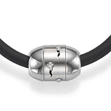 Stainless Steel "Sperm" Spinning Pendant With Diamonds