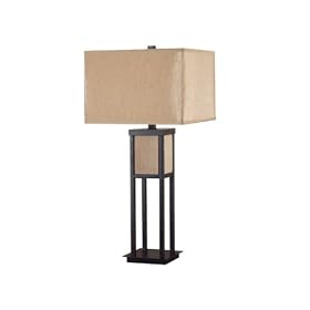 Kenroy Home Bromley 33 Inch Table Lamp In Oil Rubbed Bronze Finish With A Square Gold... by Kenroy Home