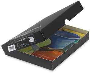 Blick Archival Storage Boxes - 9 times; 12 times; 2, Archival Storage Box, Black