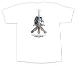 Powell Classic Skull & Sword T-Shirt (Small, White)