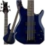 Dean Edge 5-String Bass, Trans Blue