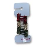 Sequined Bow Snappy Hair Clips