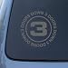 Search : 3 DOORS DOWN - Vinyl Car Decal Sticker #1840 | Vinyl Color: Silver
