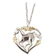 Black Hills Gold Necklace - Horse - Heart