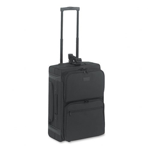 Kantek Rolling Dual-Side Notebook Overnight Case - Nylon - 15 x 11 x 22 - Black