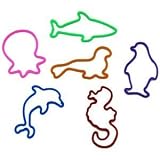 Sealife Shaped Rubber Bands 12 Per Pack