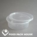 SKPC08, 8 oz Clear Plastic Deli Containers - 250 sets per case