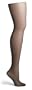 HUE Women's Control Top Backseam Sheer Pantyhose, Black, Size 3