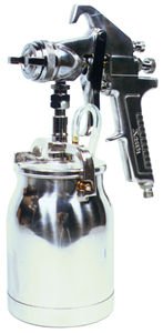 Astro Pneumatic AS7SP Spray Gun with Cup, Black Handle, 1.8mm Nozzle