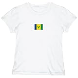 T-Shirt Woman White  Flag Transfer St. Vincent & The Grenadines  State Country