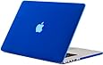 Kuzy - BLUE Rubberized Hard Case Cover for Apple MacBook Pro 15.4" with Retina Display Model: A1398 (NEWEST VERSION) 15-Inch - BLUE