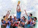 Italian Soccer Champs (Group Celebrating) Sports Poster Print - 11