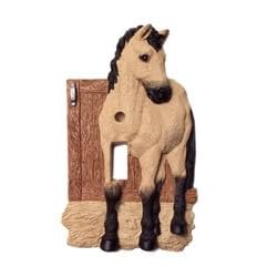 Buckskin Horse Single Light Switch Plate Cover by Vicki Lane Creative Design