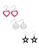 KIRRA Heart, Star & Peace Earring Set