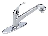 Tools & Hardware : Delta 59095 Single Handle Pull Out Kitchen Faucet Polished Chrome