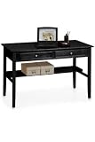 Oxford Standard Writing Desk Two-drawer Black