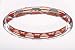Kabbalah Bangle Sterling Silver Light Orange and Authentic Red String Bangle
