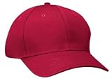 NEW Port & Company - Youth 6-Panel Twill Cap Red-OSFA