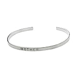 Eve's Addiction Sterling Silver Stackable Friendship Bracelet - Mother