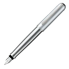 Pelikan Epoch 361 Silver Spiral Fountain Pen Broad