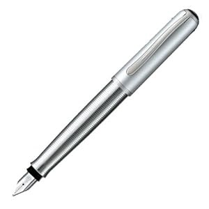 Pelikan Epoch 361 Silver Spiral Fountain Pen Broad