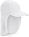Kids' Sun Hat with Neck Drape - UPF 50+ Sun Protection - Surfs Up in White