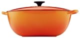 Le Creuset Enameled Cast-Iron 7-1/2-Quart Bouillabaisse Pot, Flame