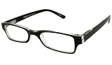 31RQRsXyaJL. SL160  NVU Eyewear Full Readers (Men) Reading Glasses   Bedford Black & Clear / BEDFORD BLACK +1.75