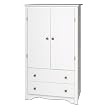 Monterey 2-Door Armoire - White