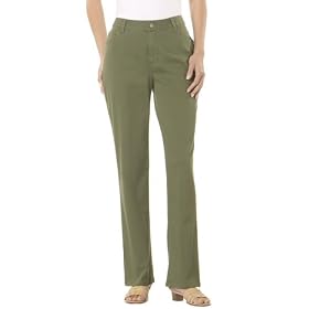 Cherokee® 5-Pocket Twill Pants - Dark Green