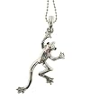 Frog Pendant with 1.2mm Ball Chain 16 to 18" Adjustable Necklace