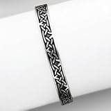 Sterling Silver Celtic Weave Bracelet - JewelryWeb