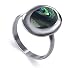  : STYLISH OVAL SHAPED ABALONE B .925 STERLING SILVER RING