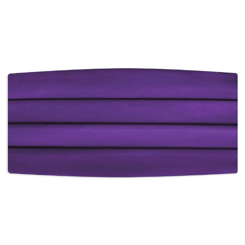 Plum Satin Cummerbund