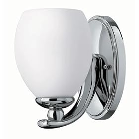 Hinkley Lighting 5240CM Light Wall Sconce - Chrome Sydney (1 x 75 Watt) Contempo