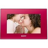 Sony DPF-D72 7-Inch LCD WVGA 16:10 Photo Frame (Red)