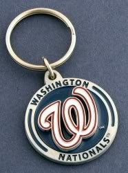 Washington Nationals Zinc Team Logo Keychain