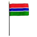 Gambia Flag 4 x 6 inch
