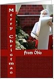 Santa From Ohio Christmas Card Card