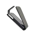 iTALKonline NERO FlipMatic Easy Clip On verticale flip cover Custodia con supporto per Apple iPhone 4 4S (2011) (4G, HD)
