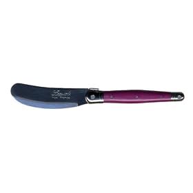 Laguiole Set of Two Canape Knives, Fuschia by Sisson