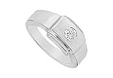 Mens Diamond Ring : 14K White Gold 0.25 CT Diamonds 31RQzVlwVzL. SL160 Mens Diamond Ring : 14K White Gold 0.25 CT Diamonds
