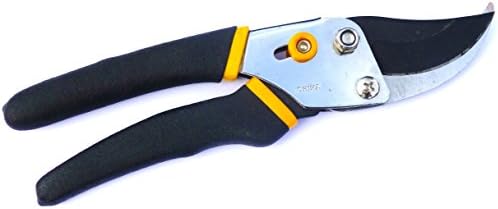Bypass Hand Pruning Shears, Secateurs, Clippers. 8 inch. Rugged all Steel Construction.