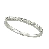 14K White Gold Diamond Wedding/Anniversary Band - 0.20 Ct.