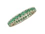 Esmeralda 14K Gold Emerald Eternity Band