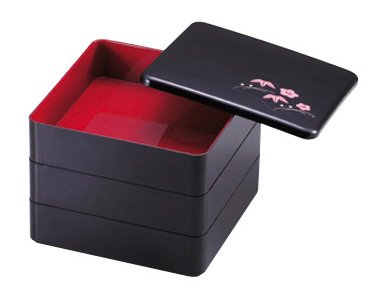 Cover image : パール金属  風花 角型 三段 お重 L D-232