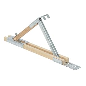 Qualcraft 2510 Adjustable Wood/Steel Roof Bracket, 12-Inch