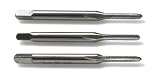 06-32 NC HS Steel Ground Thread 3 Piece Tap Set, Includes: Taper, Plug, Bottom