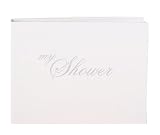 Hortense B. Hewitt Wedding Accessories Guest Book and Photo Album, White My Shower, Small