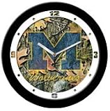 Michigan Wolverines Camo Wall Clock